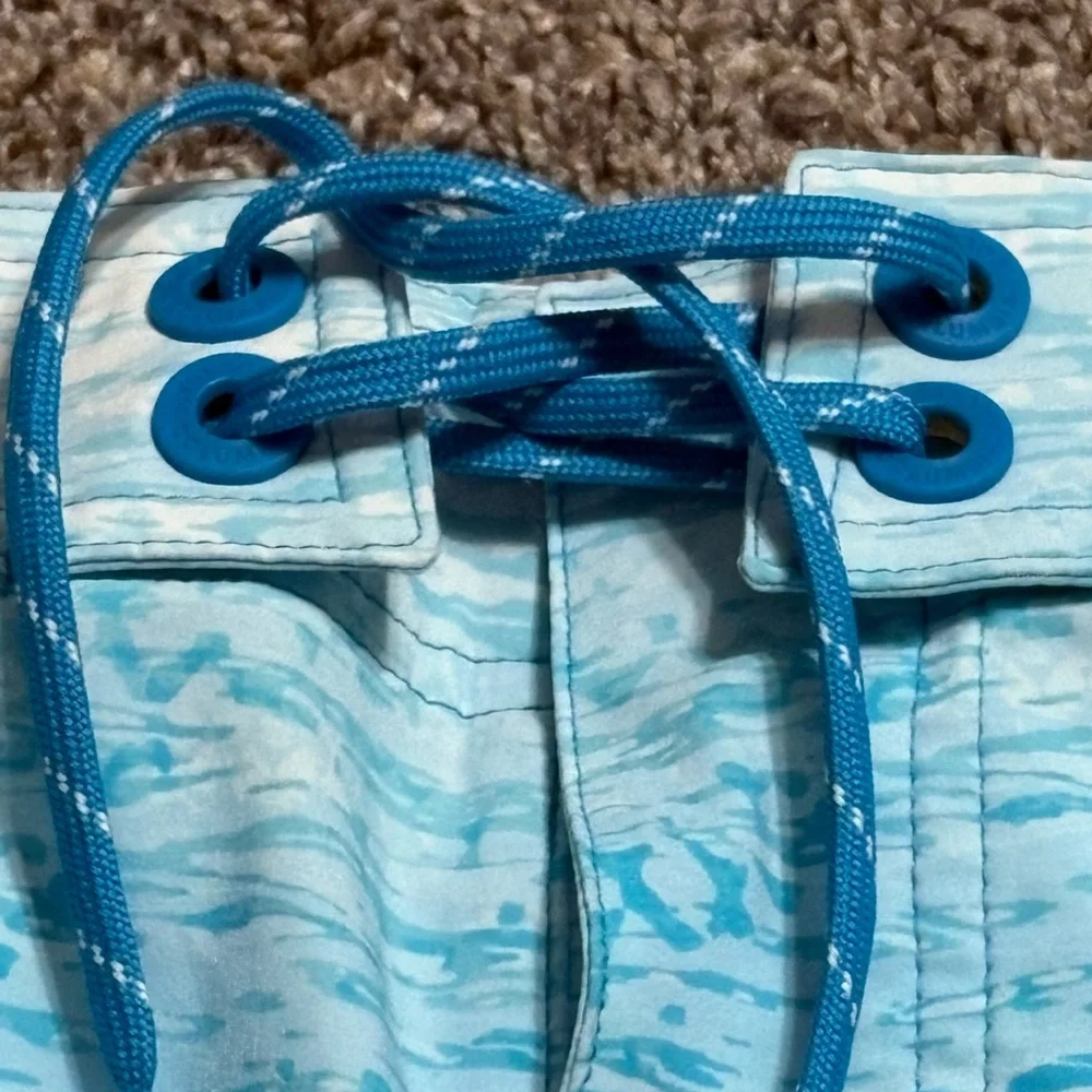 Columbia men's board shorts size 36 inseam 9“ ocean blue PFG Omni Shade swim NWT